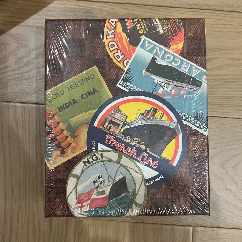 Louis Vuitton Ocean Liners Labels Postcard Box NWT Art of Travel Stickers - Picture 5 of 7